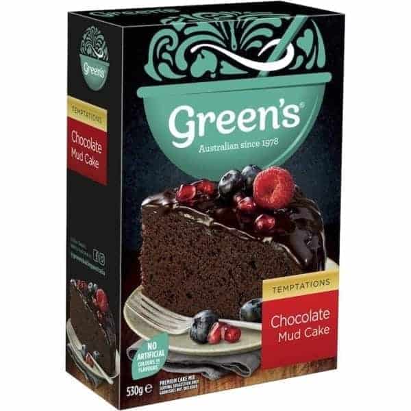 greens temptations chocolate mud cake 530g
