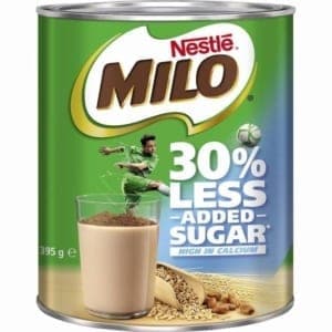 nestle milo 30 less added sugar 395g 1