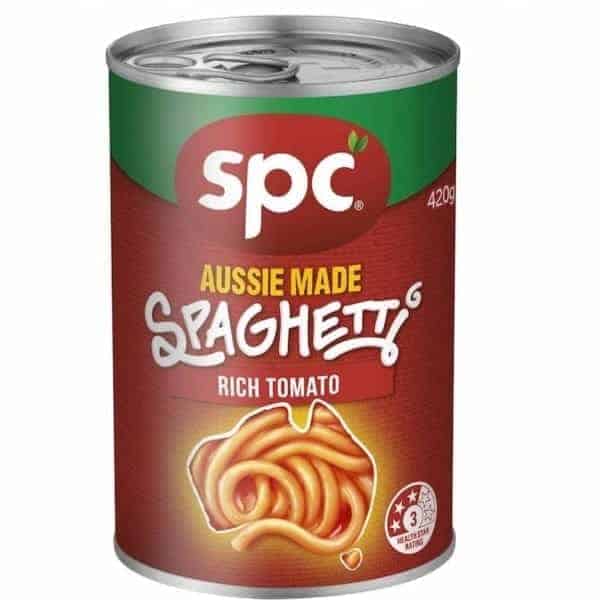 spc spaghetti rich tomato sauce 420g