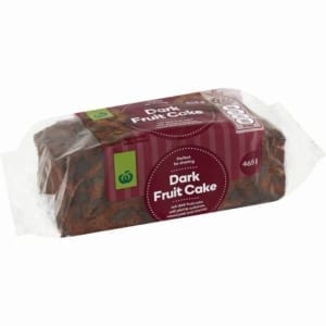 woolworths dark fruit cake 465g