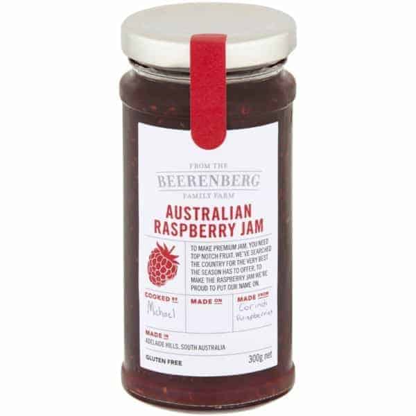 beerenberg raspberry jam 300g