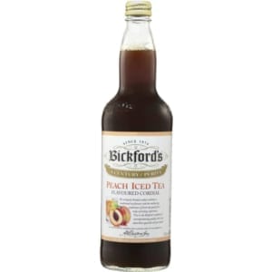 bickfords peach tea cordial 750ml