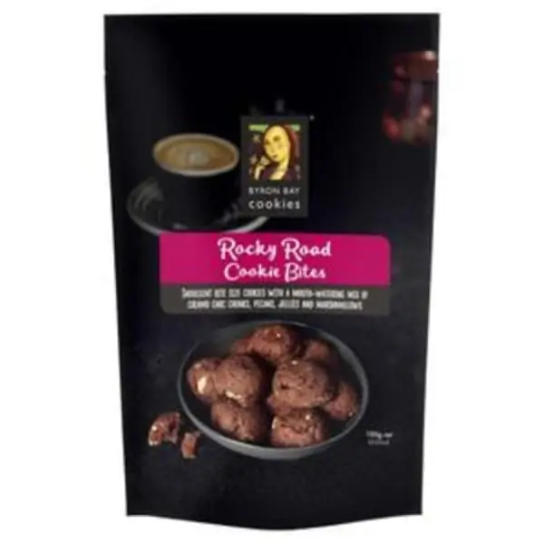 byron bay cookie rocky road bites pouch 100g