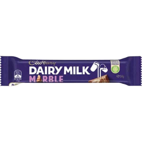 cadbury dairy milk marble chocolate bar 54g
