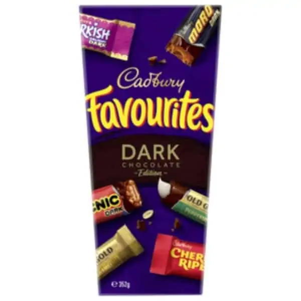 cadbury favourites dark 352g