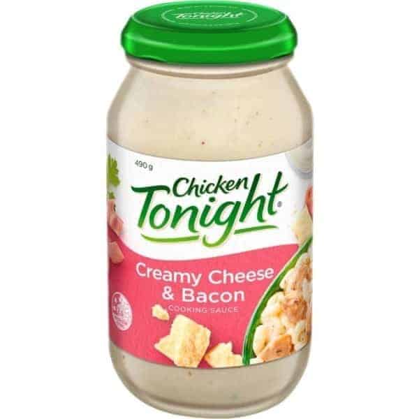 chicken tonight simmer sauce creamy cheese bacon 490g