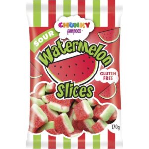 chunky funkeez sour watermelon slices 170g