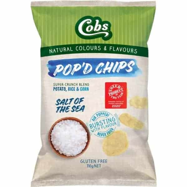 cobs popd chips salt of the sea gluten free 110g