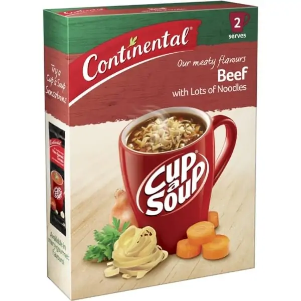 continental cup a soup beef with lots noodles 2 pack