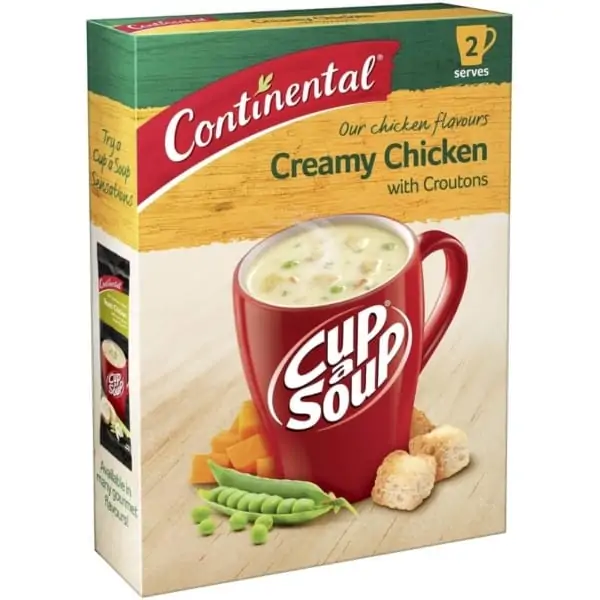 continental cup a soup creamy chicken with croutons 2 pack
