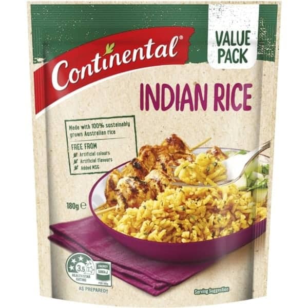 continental rice indian 180g