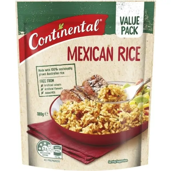 continental rice mexican 180g