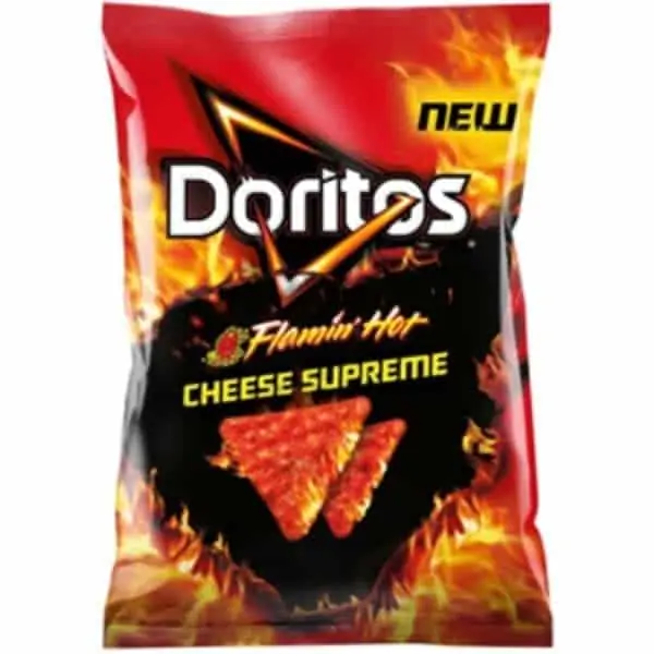 doritos flamin hot cheese supreme 150g
