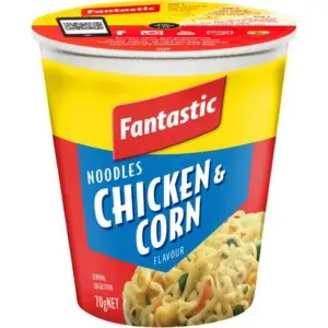 fantastic chicken corn noodle cup 70g