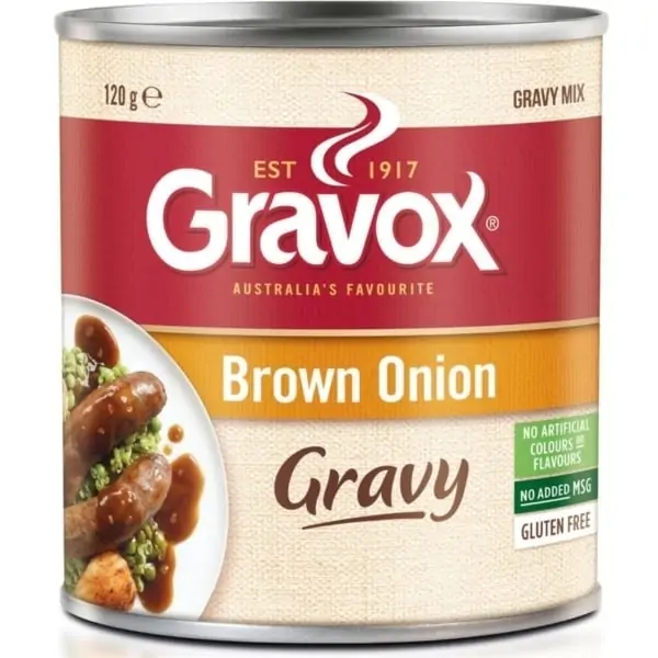 gravox gravy mix brown onion 120g