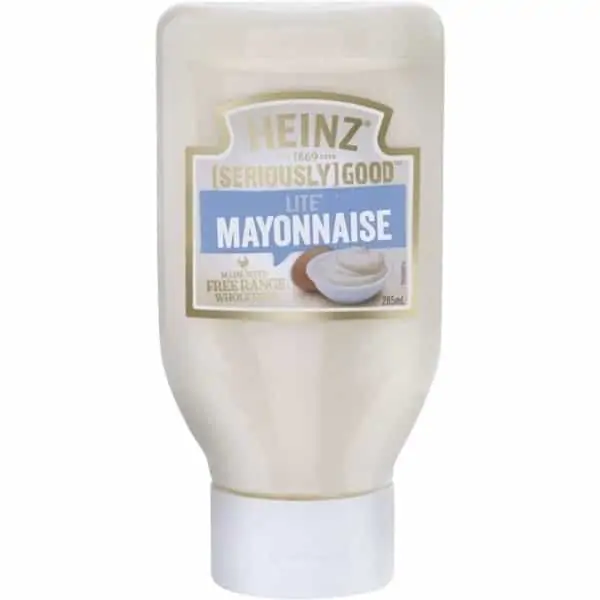 heinz seriously good lite mayonnaise 285ml