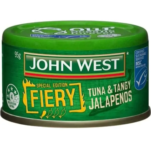 john west fiery jalapeno tuna 95g