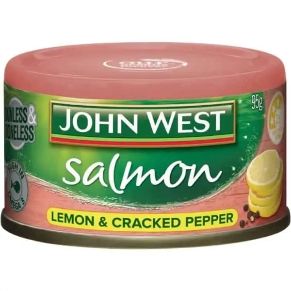 john west salmon tempters lemon cracked pepper 95g