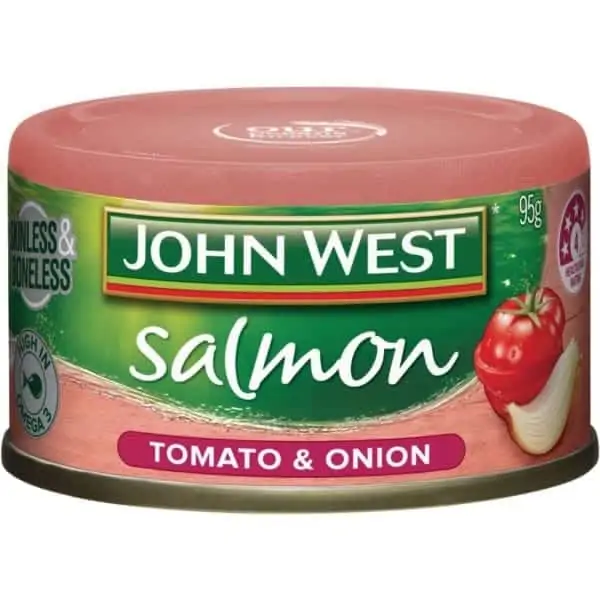 john west salmon tempters onion tomato 95g