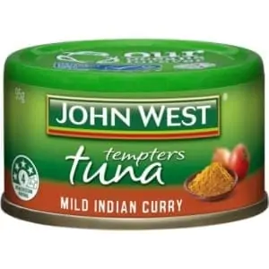 john west tempters tuna mild indian curry 95g