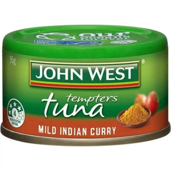john west tempters tuna mild indian curry 95g