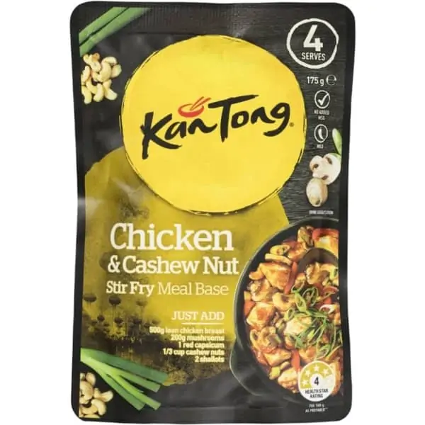 kan tong chicken cashew nut meal base pouch 175g
