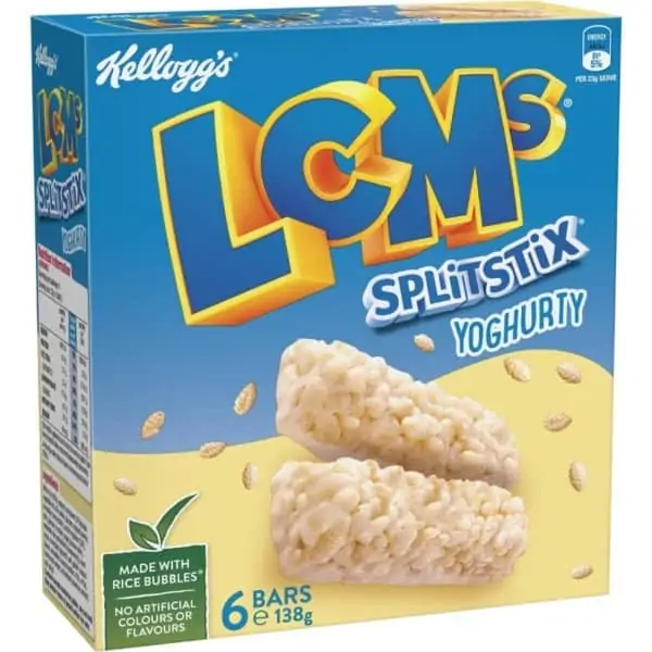 kelloggs lcms yoghurty split stix snack bars 138g
