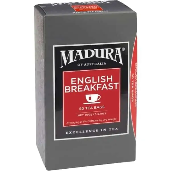 madura english breakfast tea bags 50pk 100g