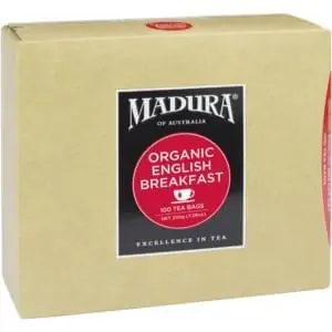 madura organic english breakfast tea bags 100ea