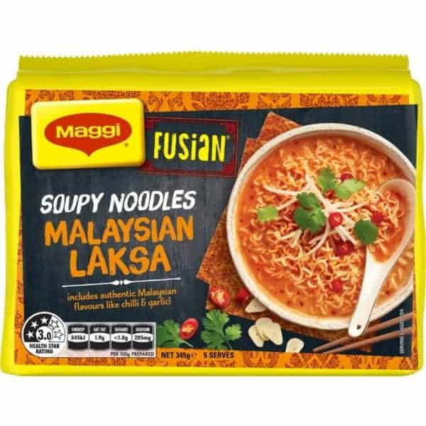 maggi fusian noodle malaysian laksa 5pack 345g