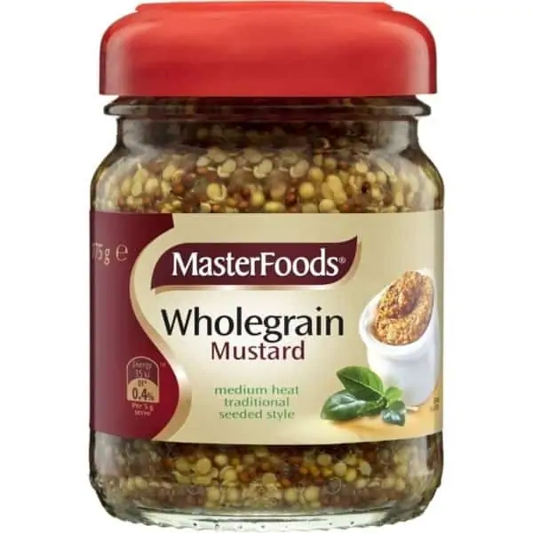 masterfoods wholegrain mustard 175g