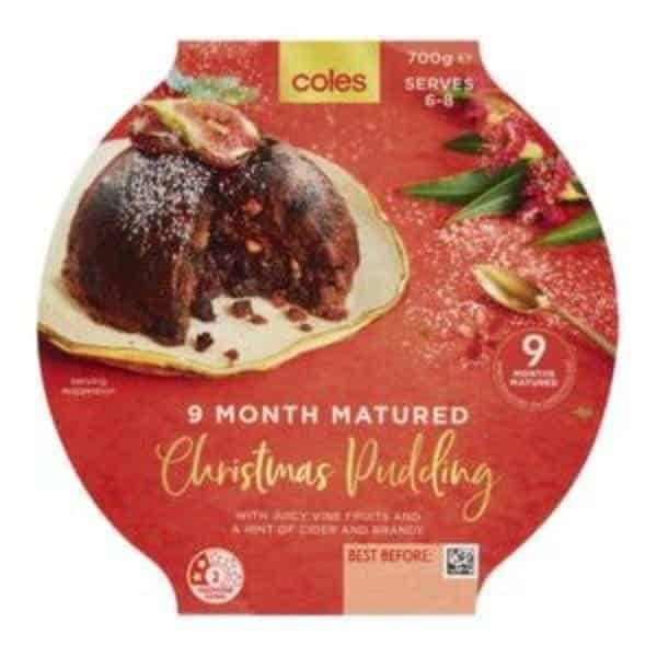 matured christmas pudding with juicy vine fruits and a hint of cider 700g