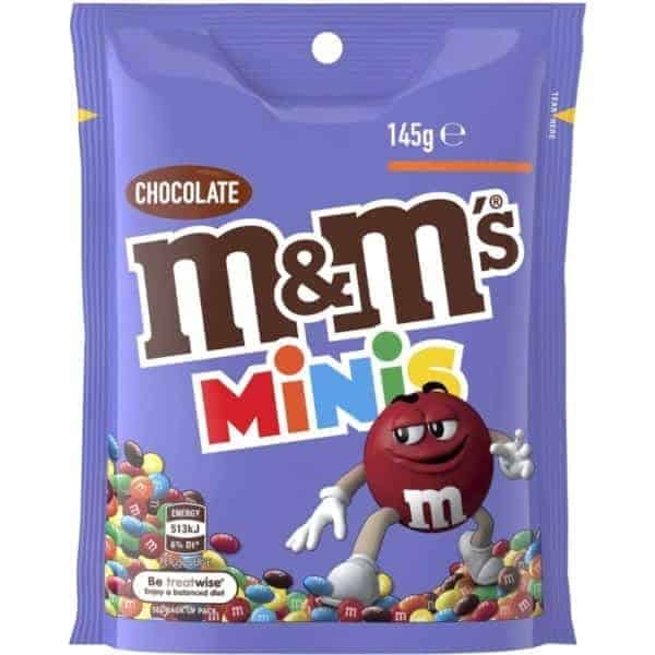 mms minis chocolate medium bag 145g
