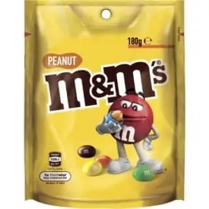 mms peanut chocolate medium bag 180g