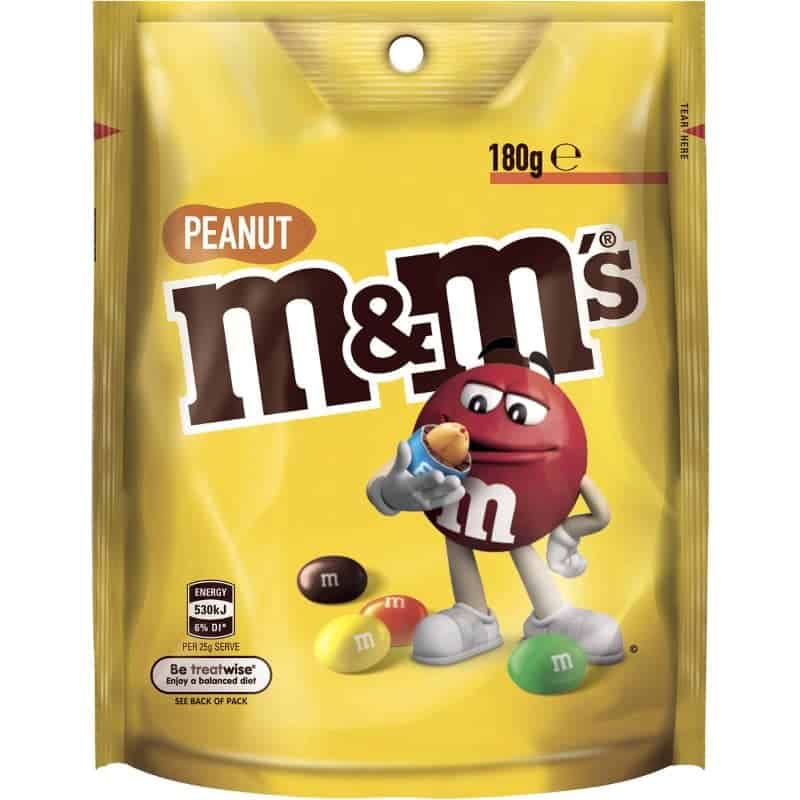 M&ms Peanut Chocolate Medium Bag 180g
