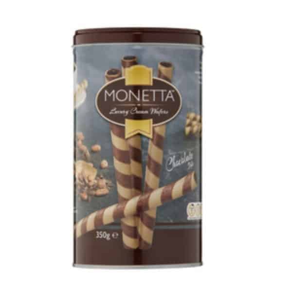 monetta chocolate cream wafers 350g