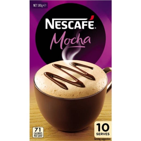 nescafe coffee mixer sachets mocha 10 pack