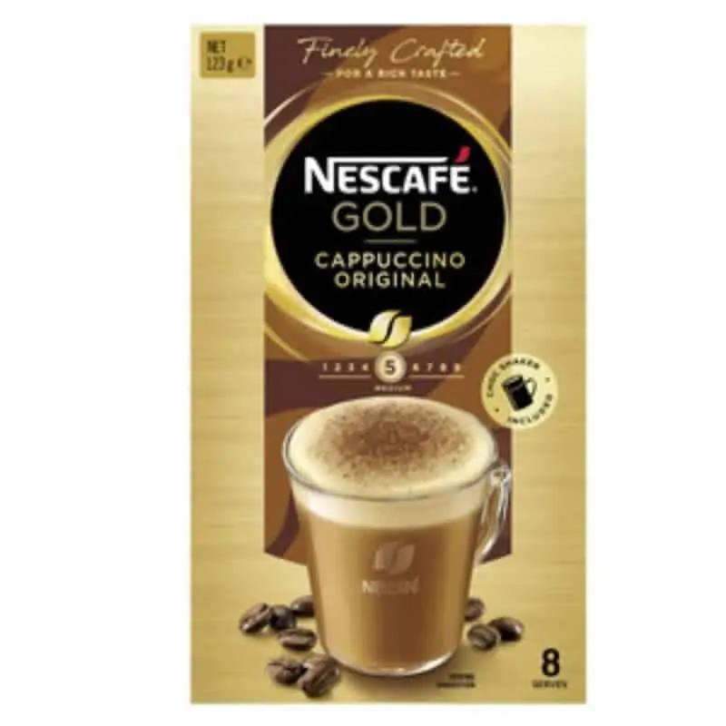 NESCAFÉ Gold Cappuccino Original, 8 sachets, 136g (Pack of 6, Total 48  Sachets)