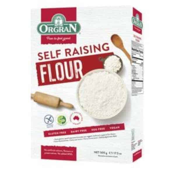 orgran gluten free self raising flour 500g