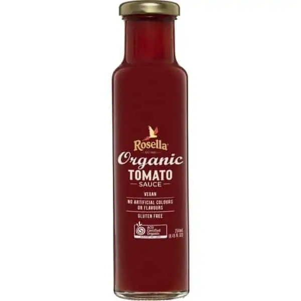 rosella organic tomato sauce 250g