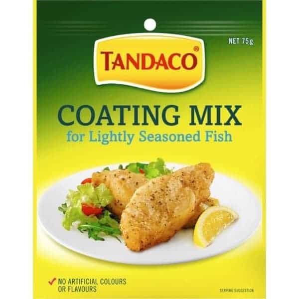 tandaco coating mix for lightly seasoned fish 75g
