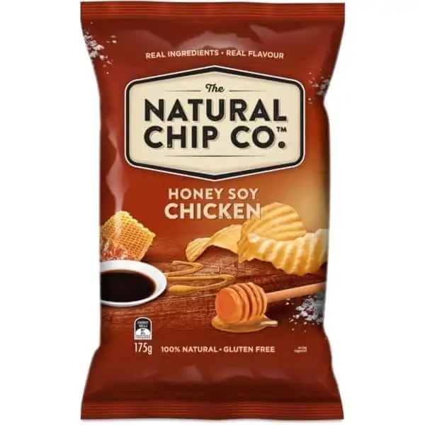 the natural chip co share pack honey soy chicken 175g