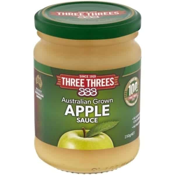 three threes fruit sauce apple