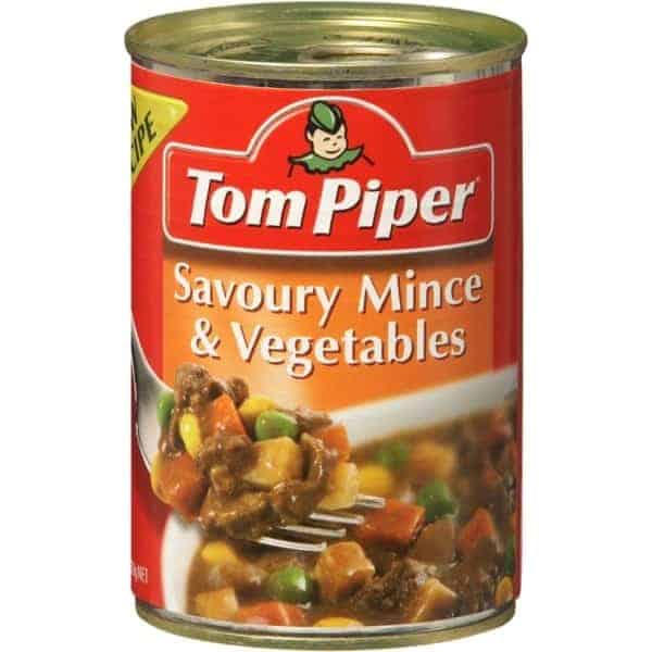 tom piper beef savoury mince vegetable 400g