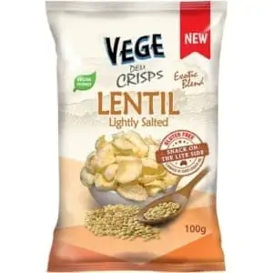 vege chips deli crisps lentil lightly salted 100g