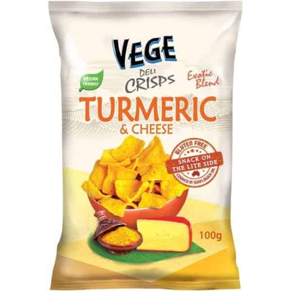vege chips deli crisps turmeric cheese 100g