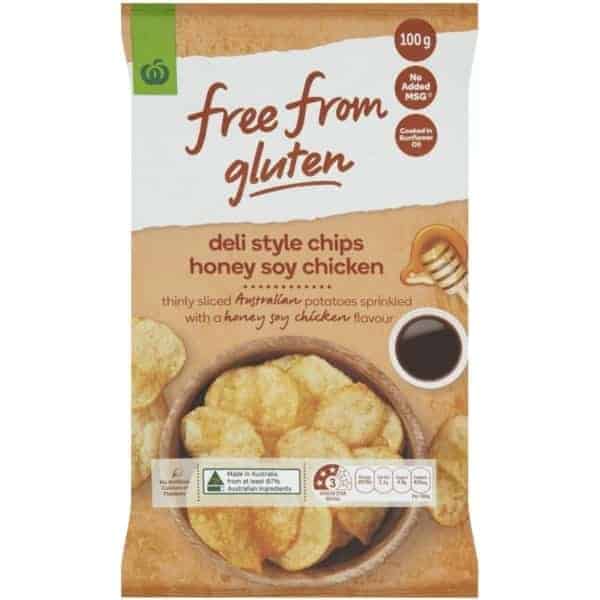 woolworths free from gluten share pack honey soy chicken 100g