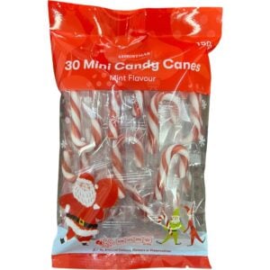 Christmas Candy Canes 30 Pack Peppermint