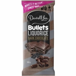 Darrell Lea Dark Liquorice Block 180g