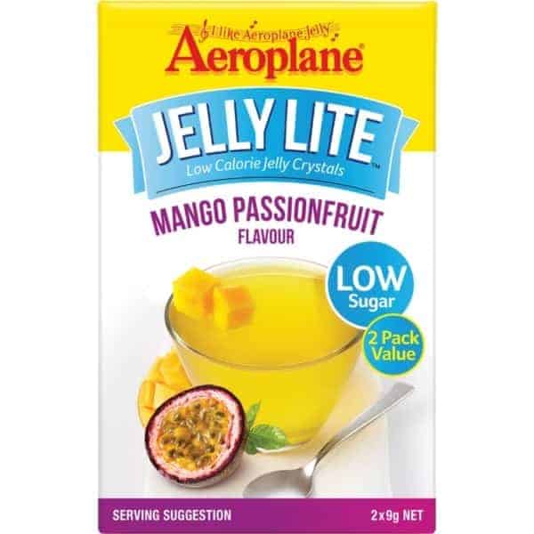 aeroplane jelly lite mango passionfruit 2x9g